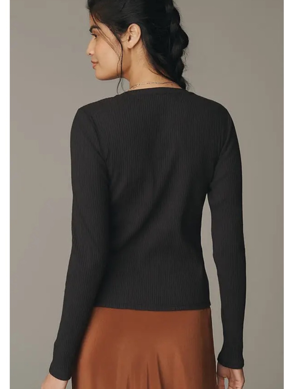 Anthropologie Hoop-Clasp Hardware Cardigan Sweater - Picture 4 of 9